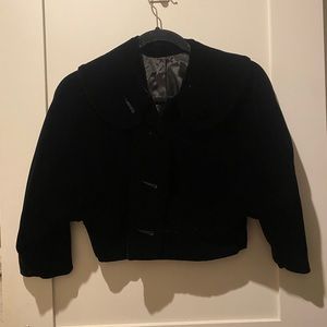 ILGWU velvet cropped jacket